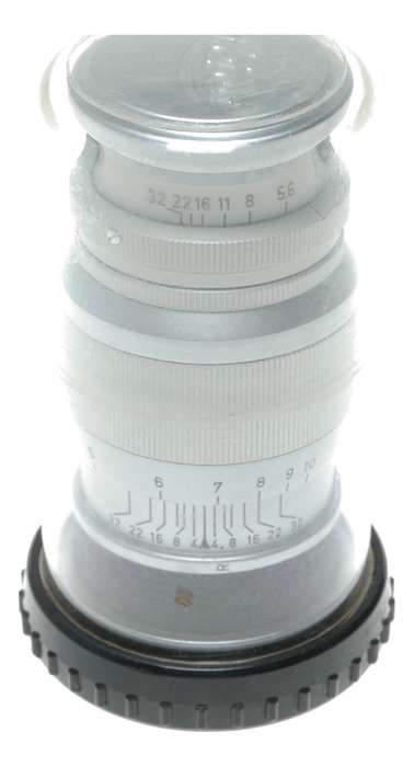 Leitz Wetzlar Elmar f=9cm 1:4 Leica M39 RF camera lens in keeper