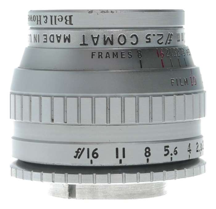 Bell & Howell 20mm f/2.5 COMATcine movie camera lens