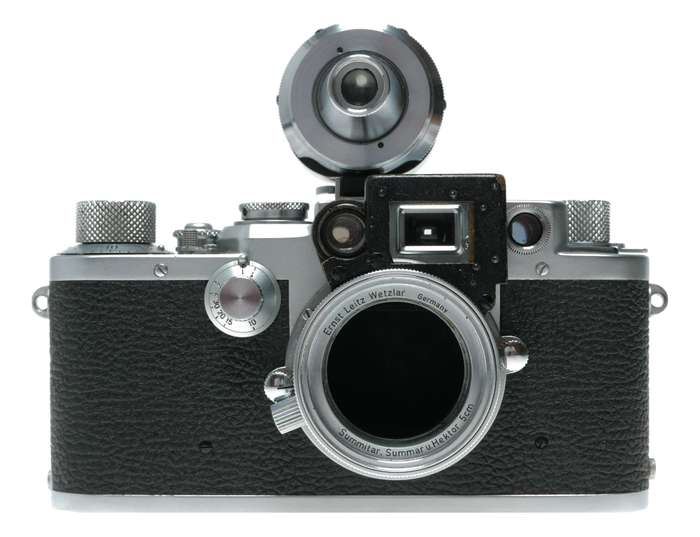 Leica IIIf 35mm RF camera body VIOOH Leitz Universal viewfinder close focus adapter