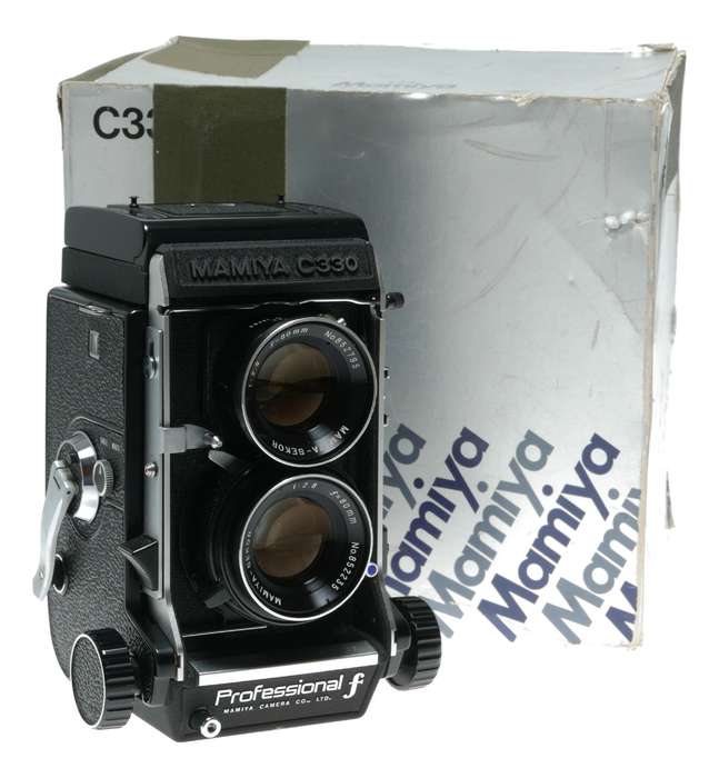 Mamiya C330 Pro f Blue Dot TLR film camera Sekor 1:2.8 f=80mm in box
