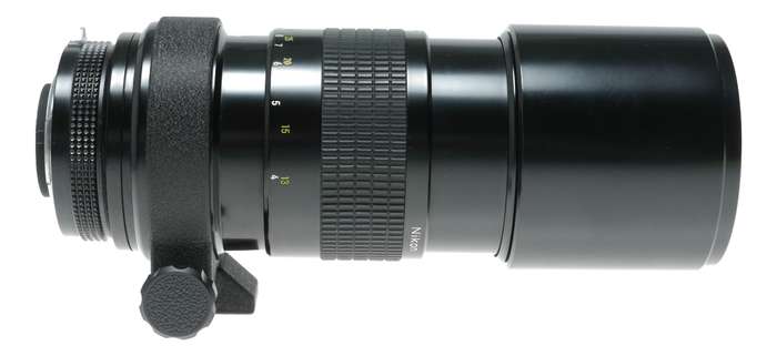 Nikon Nikkor 1:4.5 300mm SLR camera telephoto lens tripod mount