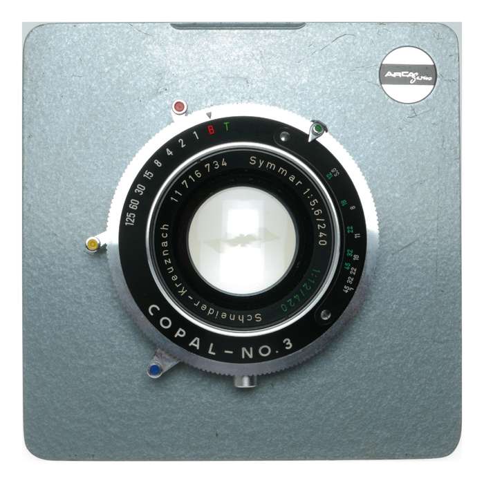 Schneider Symmar 1:5.6/240 1:12/420 dual range convertible lens Arca-Swiss board
