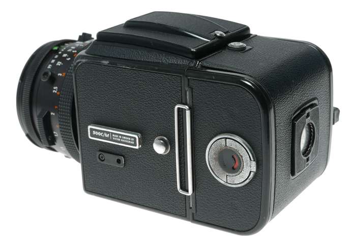 Hasselblad 500 C/M black roll film 6x6 Zeiss Planar 2.8/80 T 100 Polaroid instant magazine