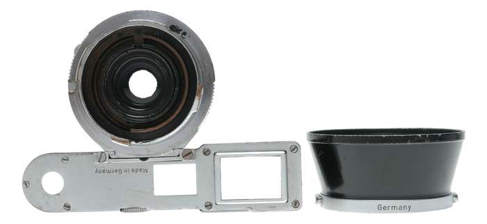 Leitz Wetzlar Summaron f=3.5cm 1:3.5 Leica M RF camera lens goggles shade hood