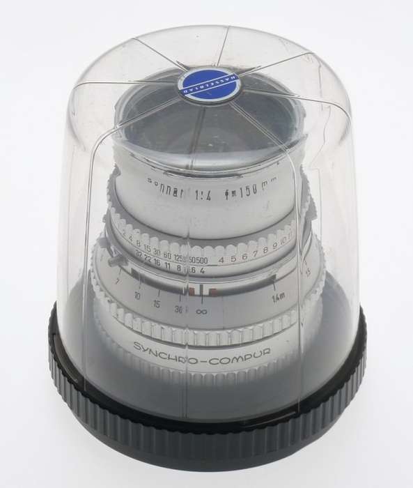 HASSELBLAD ZEISS SONNAR CHROME f=150mm FITS 500 C/M CAMERA CAPS 1:4/150mm KEEPER