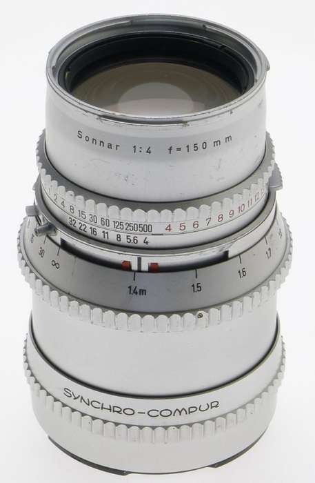 HASSELBLAD ZEISS SONNAR CHROME f=150mm FITS 500 C/M CAMERA CAPS 1:4/150mm KEEPER