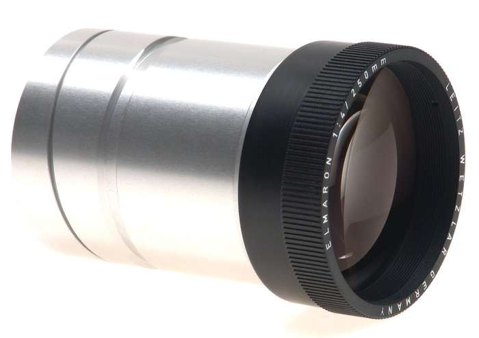LEICA ELMARON 4/250 mm PRADOVIT NEW LENS CASED NR LEITZ