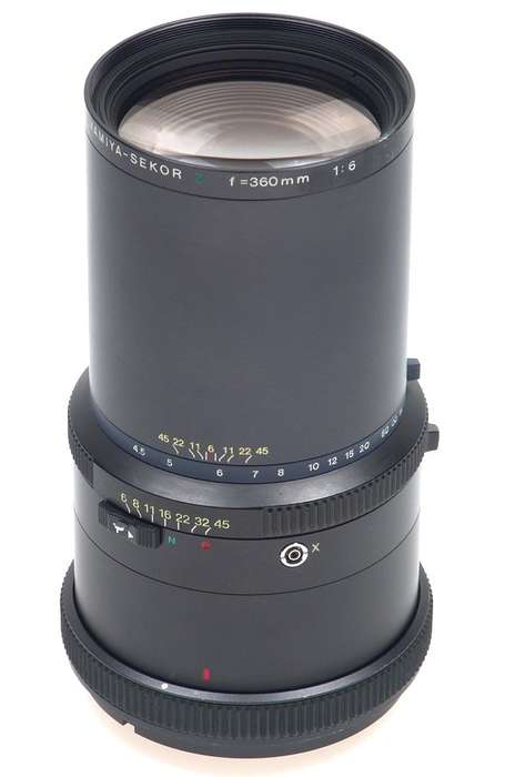 MAMIYA-SEKOR Z RZ CAMERA LENS f=360mm 1:6 HOOD CAP RARE