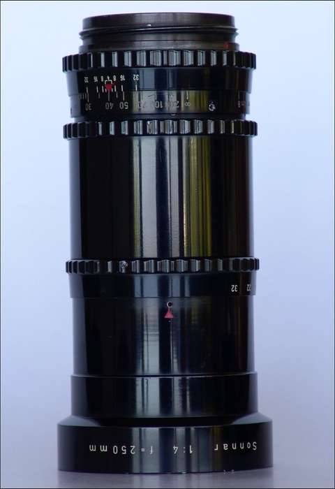 ZEISS OPTON SONNAR 1:4 f=250mm T RARE HASSELBLAD 1600f