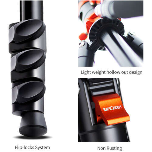 K&F Concept SA254M2 Specialist DSLR Tripod with Monopod Conversion - KF09.089