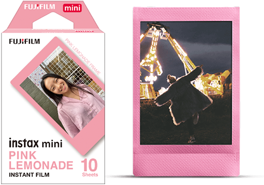 Fujifilm INSTAX MINI Instant Film-Pink Lemonade (10 Exposures)