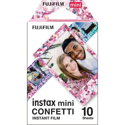 Fujifilm INSTAX MINI Instant Film-Confetti (10 Exposures)