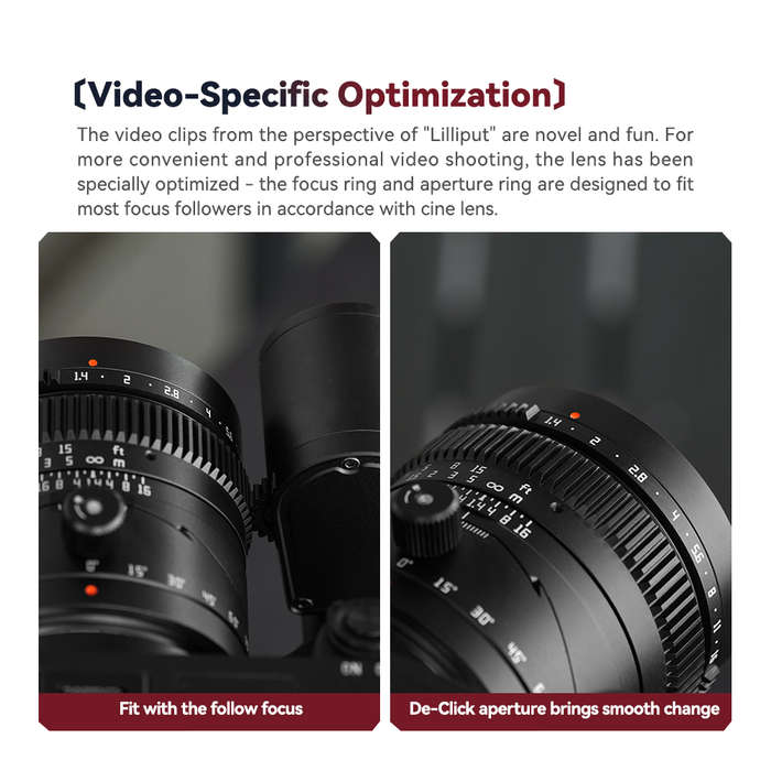 TTArtisan Tilt 50mm F1.4 Manual Focus Lens for Sony E Mount
