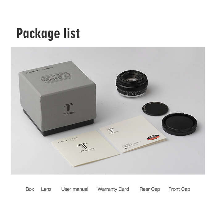 TTArtisan 25mm F2 Manual Focus Lens for Canon EOS-M