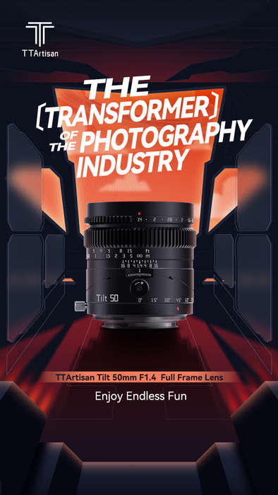 TTArtisan Tilt 50mm F1.4 Manual Focus Lens for Sony E Mount