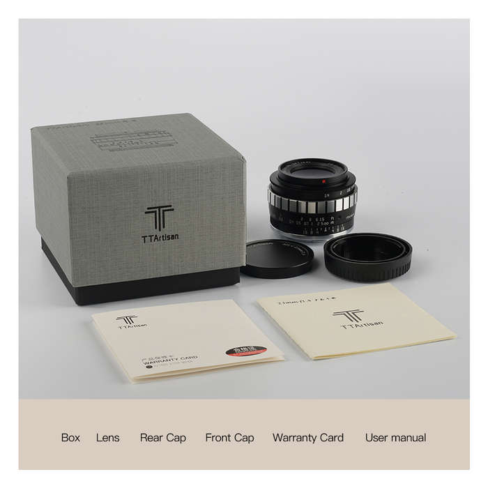 TTArtisan 23mm F1.4 Manual Focus Lens for Fujifilm X Mount