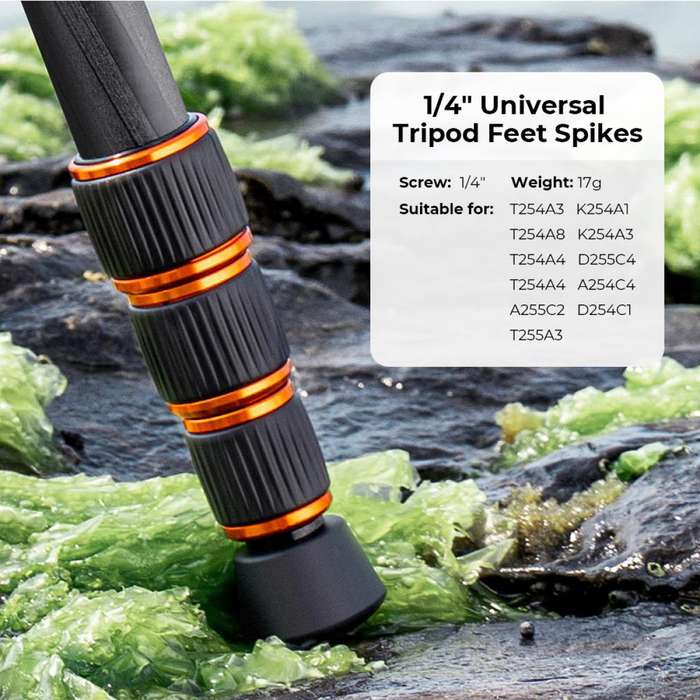 K&F Concept Universal 3 Piece Anti-Slip Rubber Tripod Feet Replacement