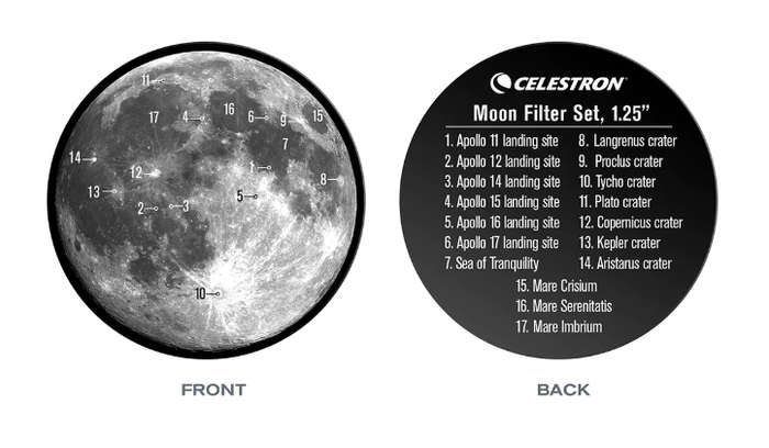 Celestron 1.25" Moon Filter Set