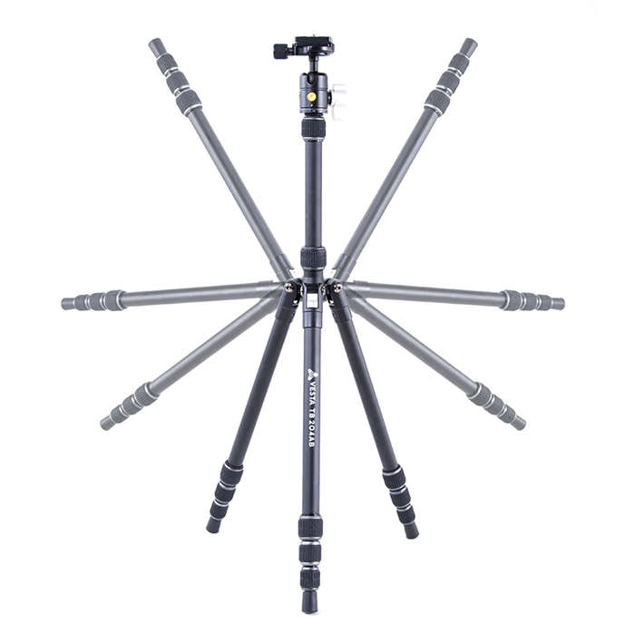 Vanguard Vesta TB 204AB Alu Travel Tripod with Arca Swiss T- 46 Ball Head