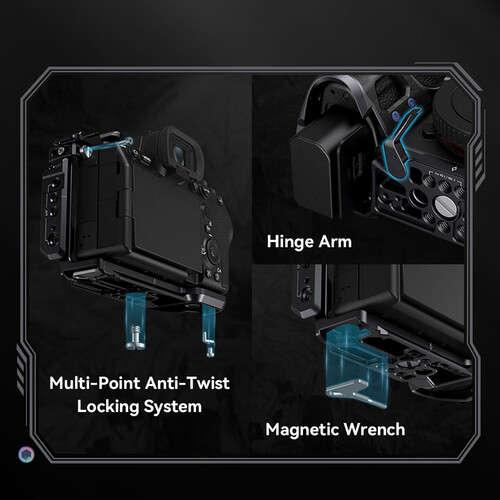 SmallRig "Rhinoceros" Cage Kit For Sony a7R V, a7 IV & a7S III