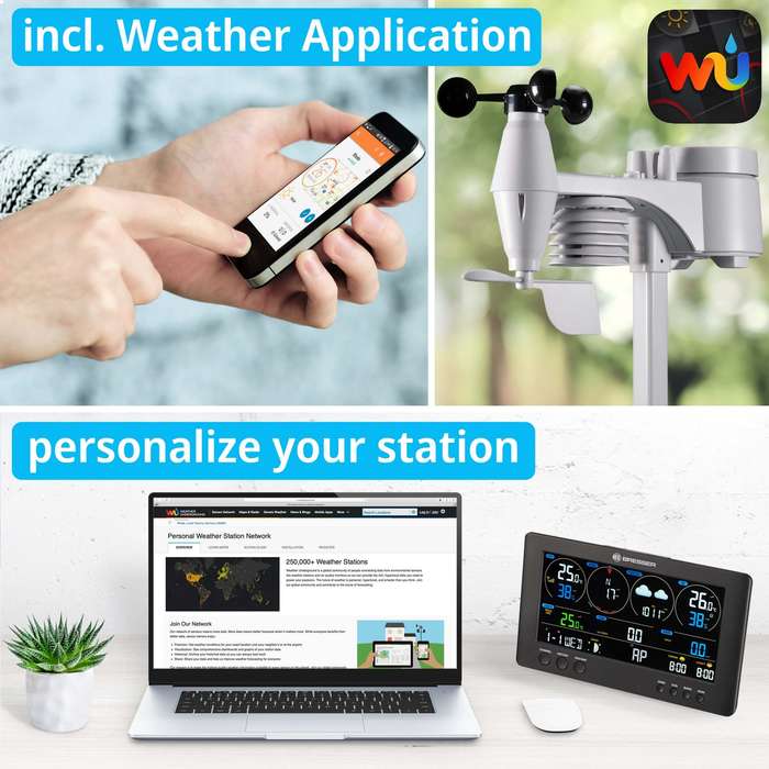 Bresser WIFI Clearview Weather Center 7-in-1 Sensor