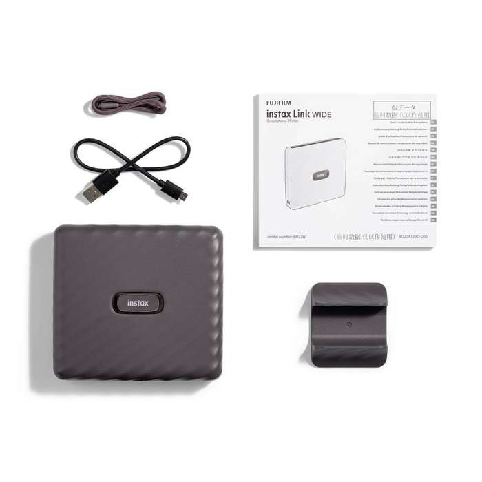Fujifilm INSTAX LINK WIDE Smartphone Printer (Mocha Gray)
