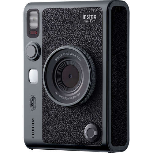 Fujifilm INSTAX MINI EVO Limited Edition Hybrid Instant Camera Bundle (Dark Silver)