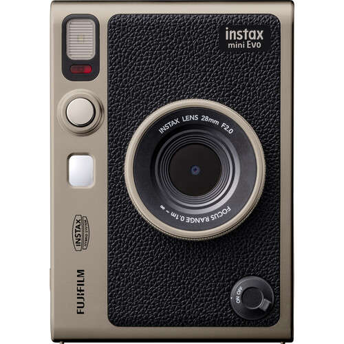 Fujifilm INSTAX MINI EVO Limited Edition Hybrid Instant Camera Bundle (Titanium Gold)