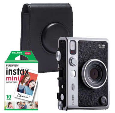 Fujifilm INSTAX MINI EVO Instant Film Camera Kit 3 (Black)
