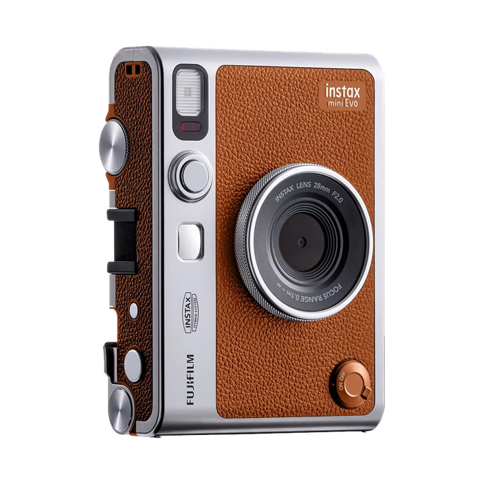 Fujifilm INSTAX MINI EVO Instant Film Camera Kit 3 (Brown)