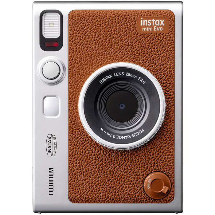 Fujifilm INSTAX MINI EVO Instant Film Camera Kit 3 (Brown)