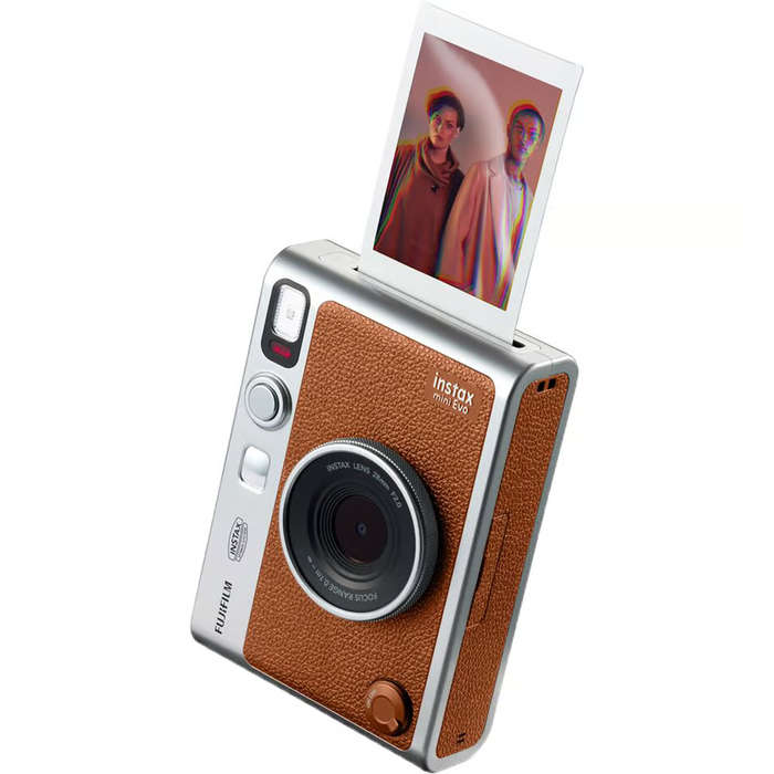 Fujifilm INSTAX MINI EVO Instant Film Camera Kit 3 (Brown)