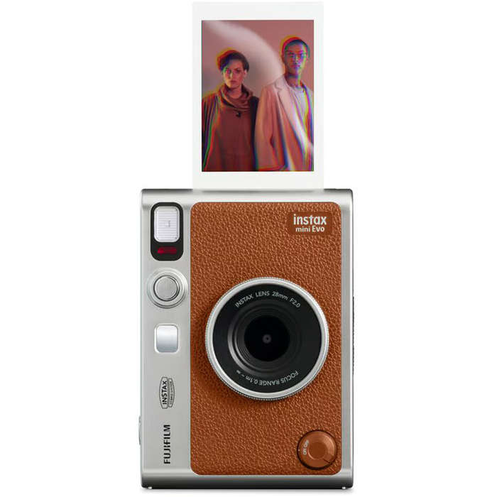 Fujifilm INSTAX MINI EVO Instant Film Camera Kit 3 (Brown)