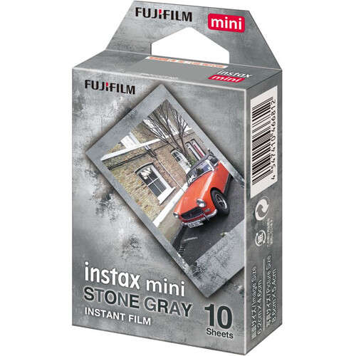 Fujifilm INSTAX MINI Instant Film-Stone Grey (10 Exposures)