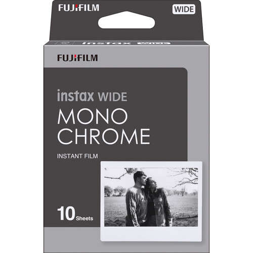 Fujifilm INSTAX WIDE Monochrome Instant Film (10 Exposures)