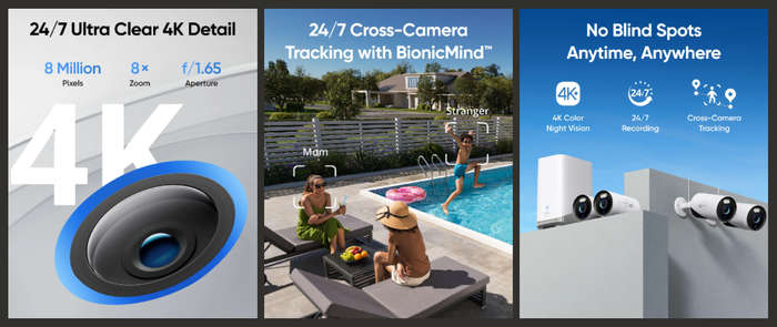 Eufy eufyCam E330 4K UHD Professional Add-On Wireless Security Camera