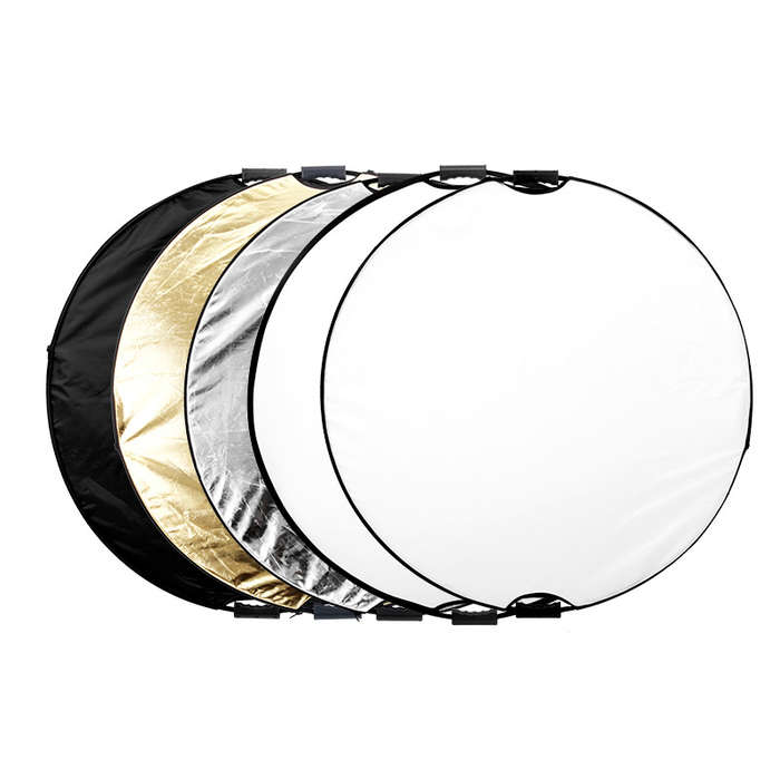 E-Photographic Professional  5 in 1 80cm Reflector Kit with Handle EPH5-180H