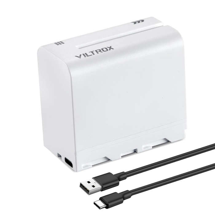 Viltrox NP-F970 6600mAh Lithium Battery with Type-C Fast Charging for LED Lights