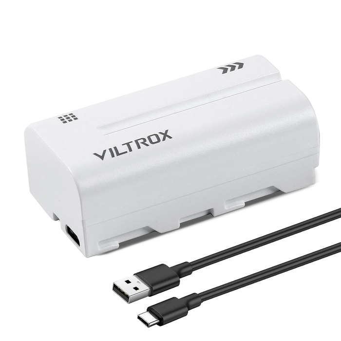 Viltrox NP-F550 2200mAh Lithium Battery with Type-C Fast Charging for LED Lights
