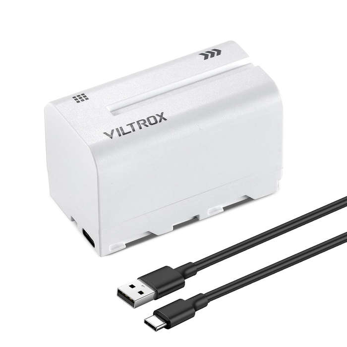 Viltrox NP-F750 4400mAh Lithium Battery with Type-C Fast Charging for LED Lights