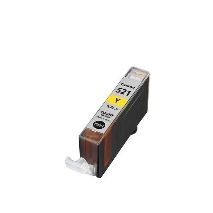 Yellow Canon CLI-521Y Compatible Ink Cartridge