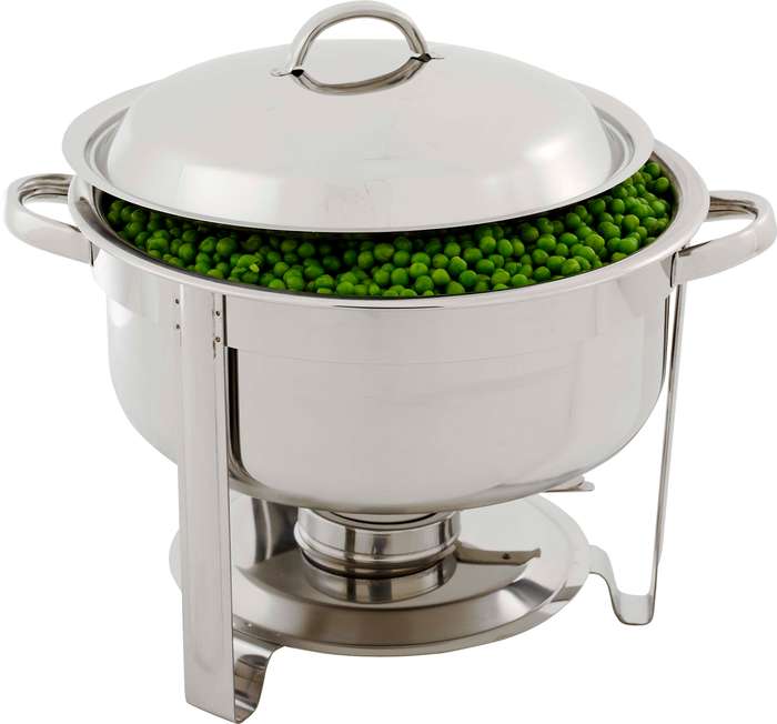 CHAFING DISH S/STEEL - POLISHED ROUND 3.7LT