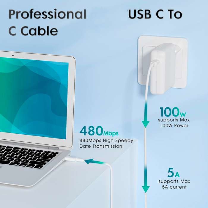 MacBook Charger with Type-C Cable High-Power 87W Fast and Reliable Charging Solution