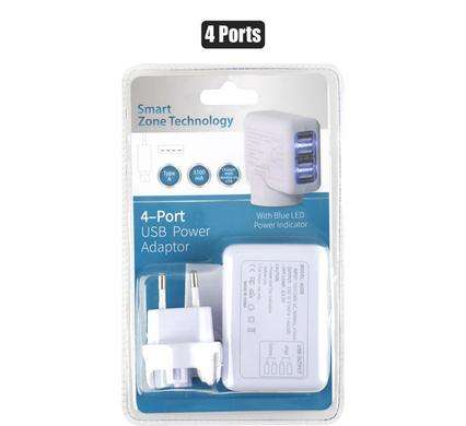 Usb power adaptor 4 port 240v