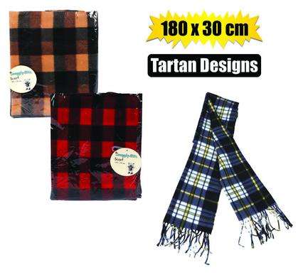 Scarf adult 180x30cm asstd designs