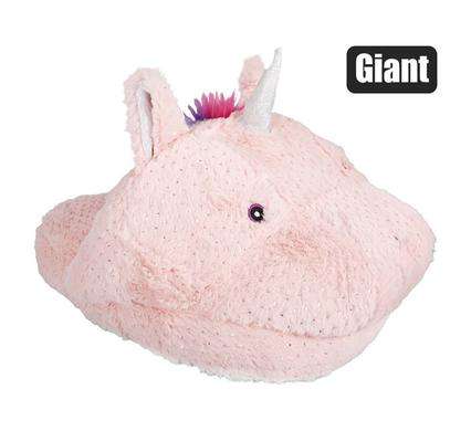 Cushion warmer giant slipper unicorn