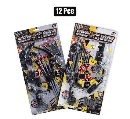 Gun rifle suction dart archery set 12pc