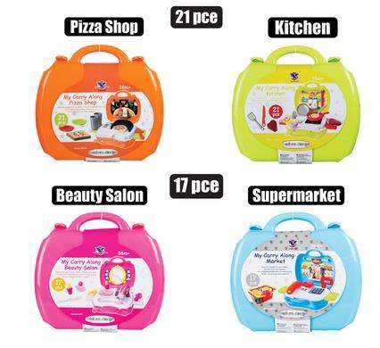 Play-set storage case asstd 23x20cm