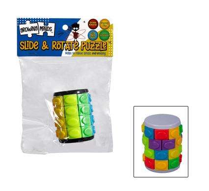 Novelty cube rotate & slide bright