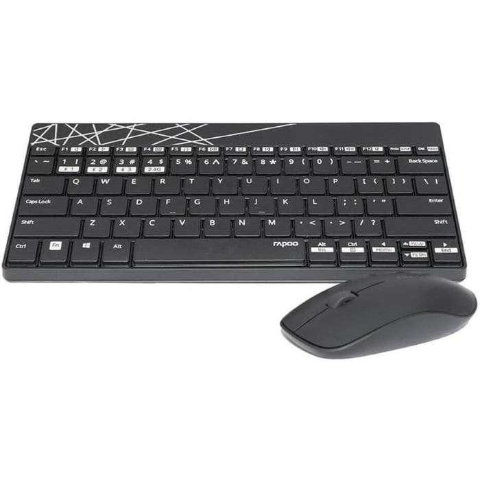 Rapoo 8000M-US-BLACK Multi-Mode Wireless Keyboard and Mouse Combo